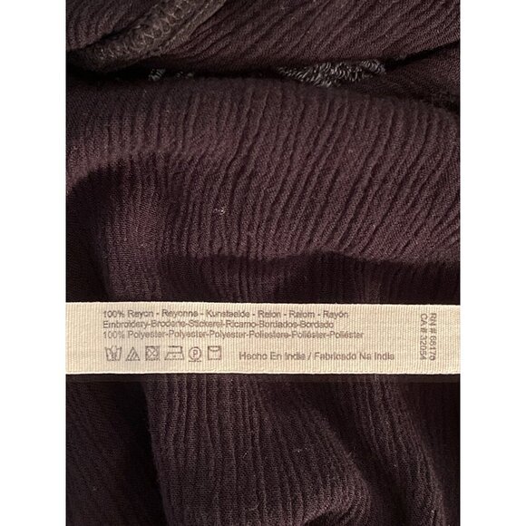 Intimately, free people, halter dress , tassels Boho Black Embroidered Lady Sz S - Picture 14 of 16